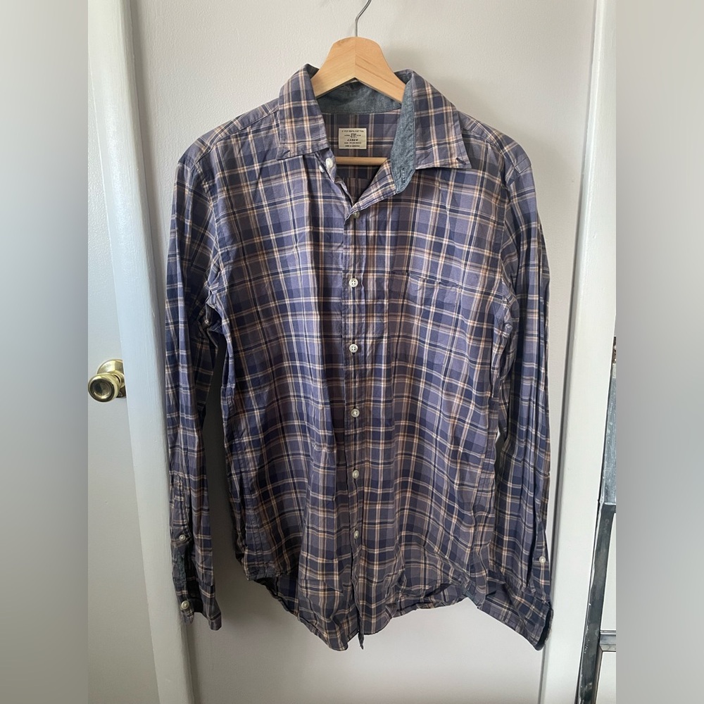J. Crew Men's Plaid Shirt Size M